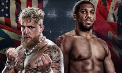 a promo image for the Jake Paul Anthony Joshua fight