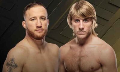 a UFC 324 promo featuring Justin Gaethje and Paddy Pimblett