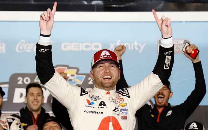 William Byron winning the Daytona 500