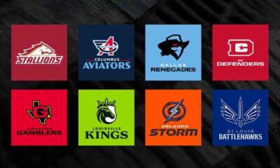 logos for each United Football League franchise