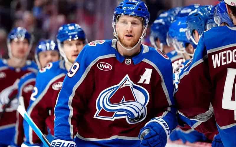 the Colorado Avalanche team before a game