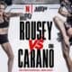 a promo for a May 16 2026 fight between Ronda Rousey and Gina Carano