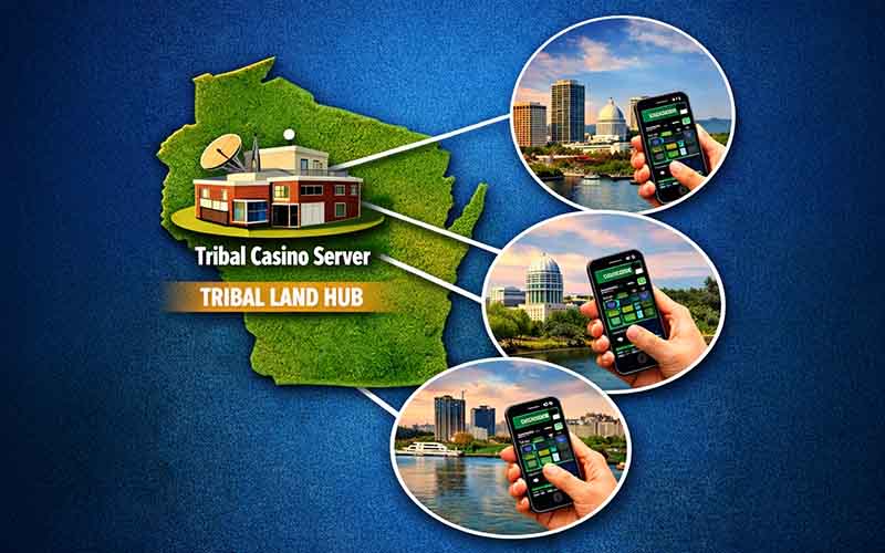 The tribal server model that WI will employ for mobile sports betting