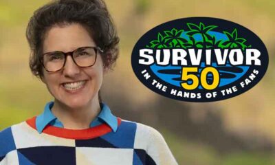 Aubry and a Survivor 50 logo