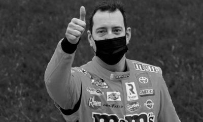 Kyle Busch giving a thumbs up