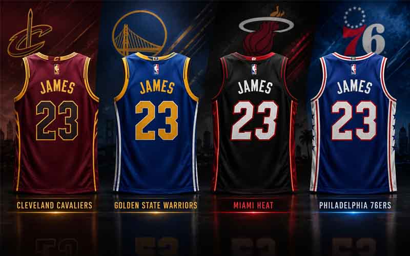 Potential LeBron James jerseys for the 2026-27 season