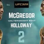 A UFC 329 promo for McGregor Holloway 2