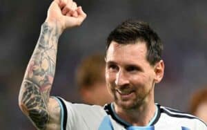 Lionel Messi celebrating