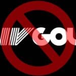LIV Golf logo with a "no" sign over it