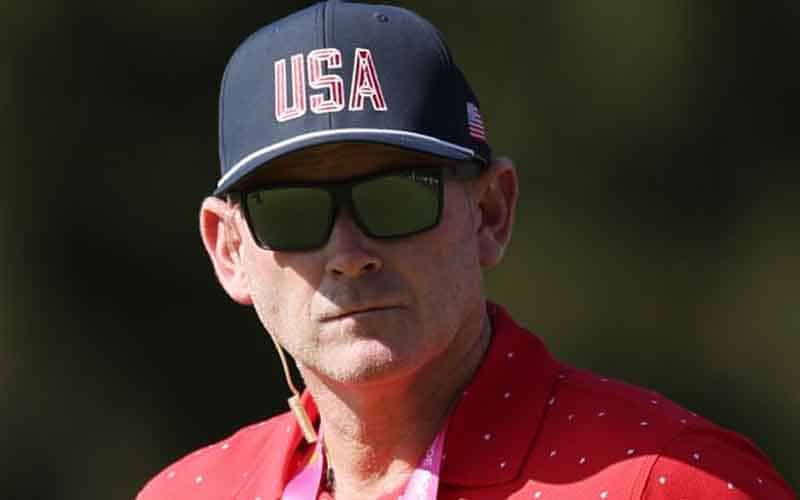 Brandt Snedeker wearing a USA hat