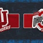 Ohio State Buckeyes and Indiana Hoosiers logos