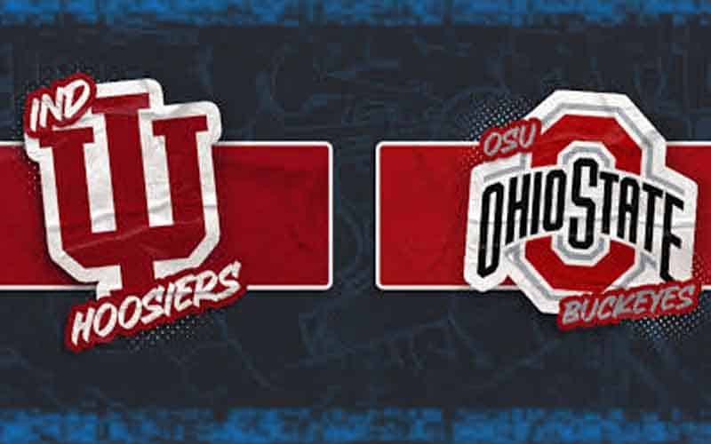 Ohio State Buckeyes and Indiana Hoosiers logos