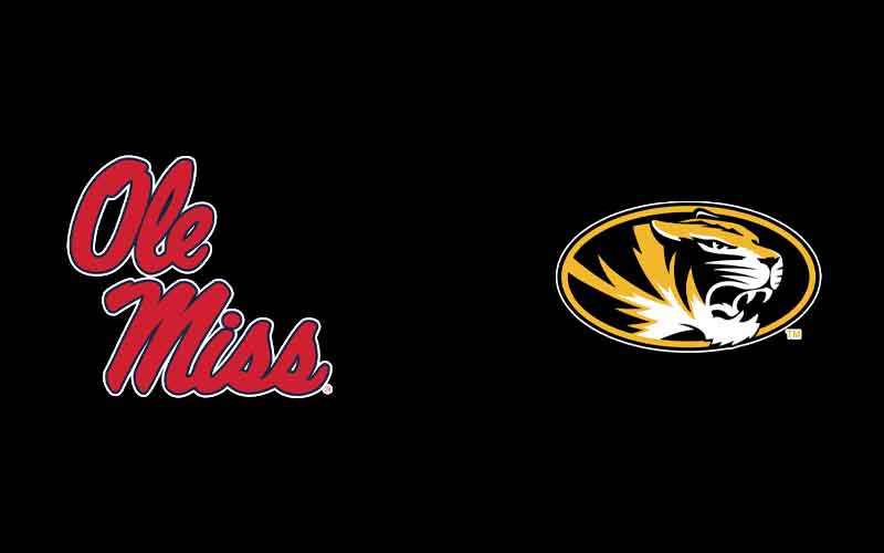 logos for Ole Miss and Missouri